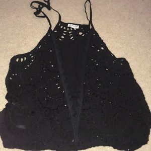 Free People Lace Black Tank Top Pattern
